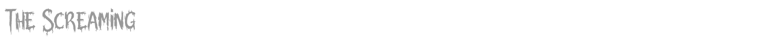 The Screaming font preview